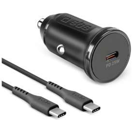 KIT CARICATORE AUTO PD 25 WATT + CAVO USB-C USB-C SBS KIT CARICATORE AUTO PD 25 WATT + CAVO USB-C USB-C SBS