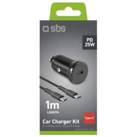Alternative view of KIT CARICATORE AUTO PD 25 WATT + CAVO USB-C USB-C SBS