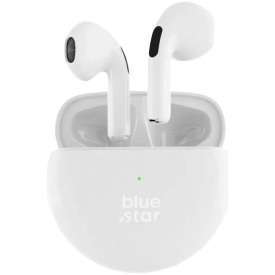 AURICOLARI WIRELESS BLUETOOTH 5.3 TOUCH BIANCO BLUESTAR