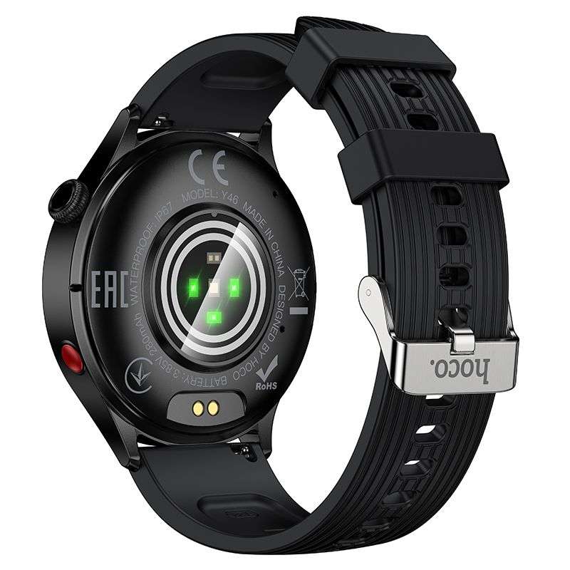 SMARTWATCH SPORT CON FUNZIONE CHIAMATE 1.39" CARDIO BENESSERE IP67 Y46 HOCO NERO 2 SMARTWATCH SPORT CON FUNZIONE CHIAMATE 1.39" CARDIO BENESSERE IP67 Y46 HOCO NERO - immagine 2