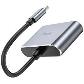 Alternative view of ADATTATORE VIDEO E CONVERTITORE DA TIPO C A HDMI + VGA HOCO HB29
