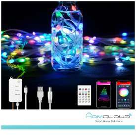 Corda in PVC di Luci Decorative Smart RGB-IC OUTDOOR Wi-Fi + Bluetooth 10M IP65