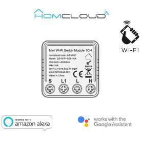 Modulo Interruttore Mini 1CH Wi-Fi da incasso