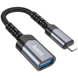 CAVO ADATTATORE OTG DATI E CARICA DA LIGHTNING A USB TIPO A 3A 1,2MT HOCO UA24