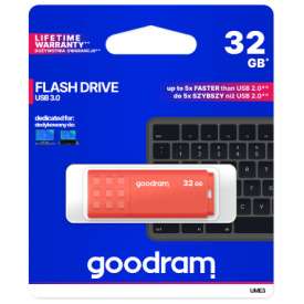 GoodRAM Pendrive 128GB UME3 orange USB 3.0 – retail blister – UME3-1280O0R11