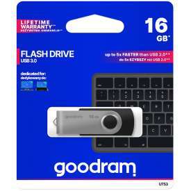 GoodRAM Pendrive 16GB UTS3 BLACK USB 3.0 – retail blister – UTS3-0160K0R11