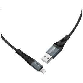 Alternative view of CAVO LIGHTNING APPLE CARICA E DATI ALTA QUALITA' CONNETTORE IN ALLUMINIO 1MT HOCO X38 NERO