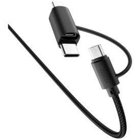 CAVO DI RICARICA X41 MULTI WAY  3IN1 1MT 2.4A NERO HOCO